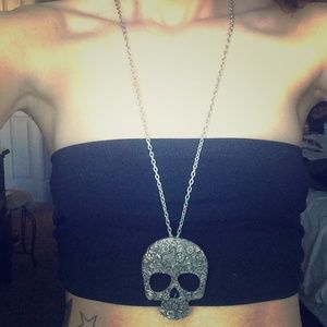 Long skull necklace