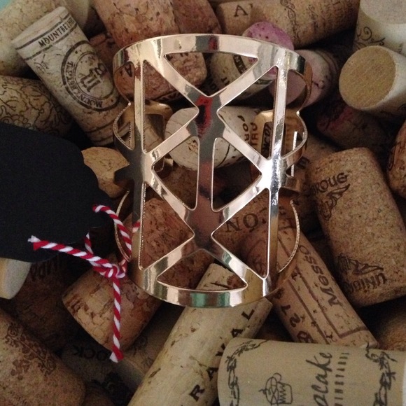 Geometric cuff bracelet