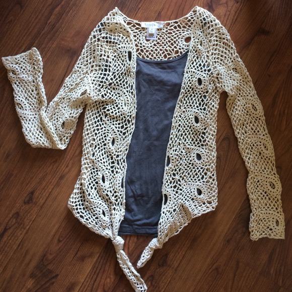 WHBM Crochet Cardigan
