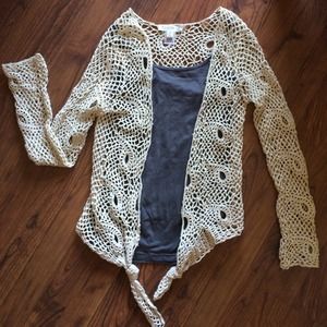 WHBM Crochet Cardigan
