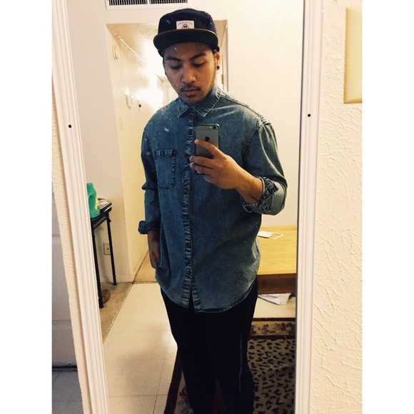 Topman oversized denim shirt. - Picture 1 of 3