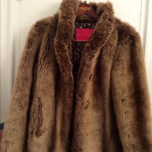 Faux fur coat