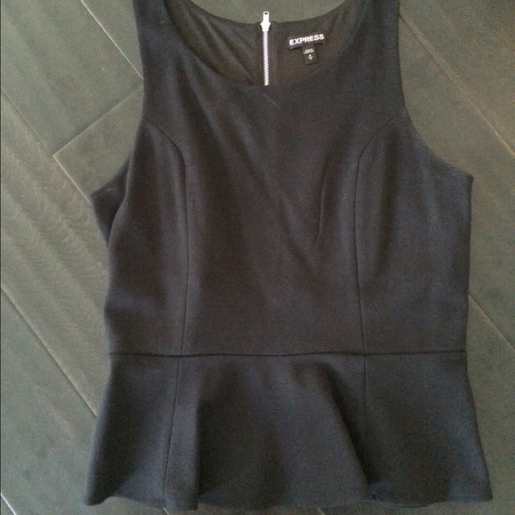 Express peplum lace top