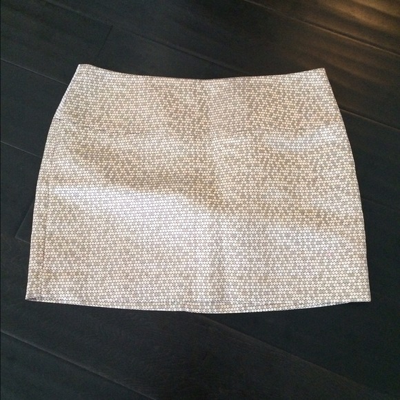 Express gold mini skirt