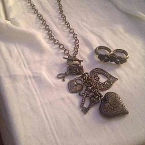 2 Finger ring and Necklace Set