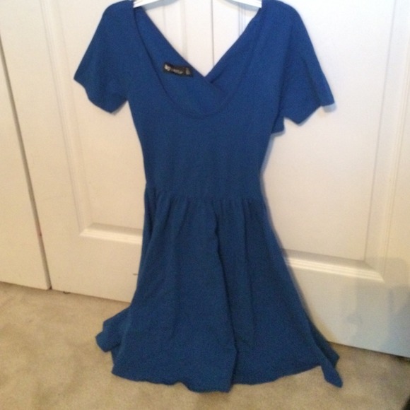 Cut-out back skater dress