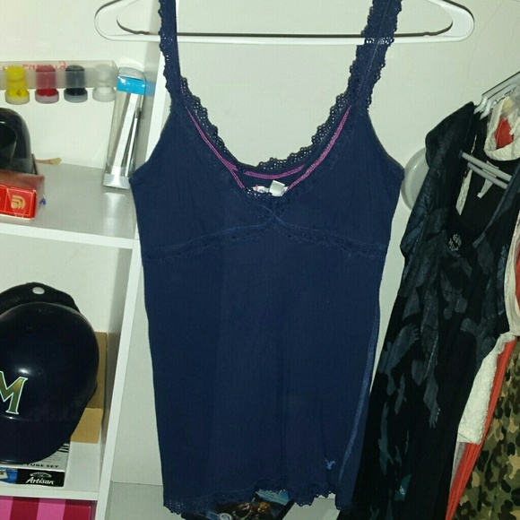 Dark navy blue tank top