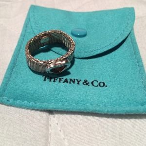 Tiffany and Co. Mesh Heart Ring