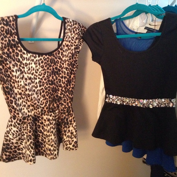 2 Peplum Tops