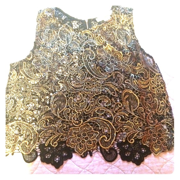 Lace crop top