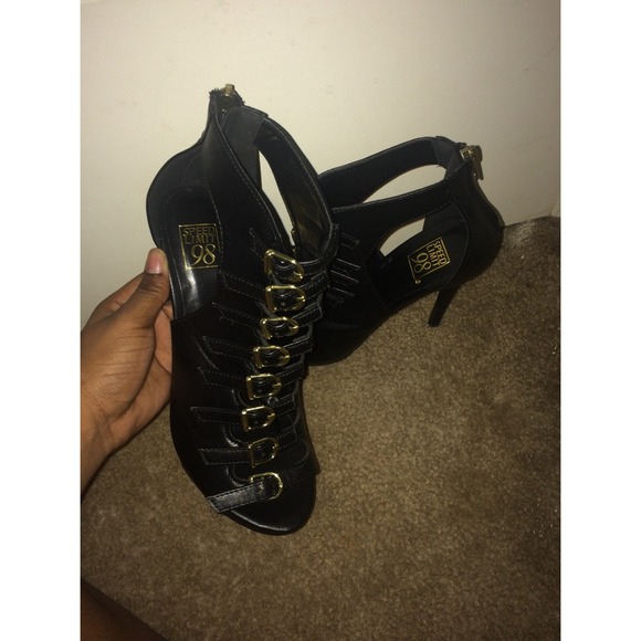 Classic black heels.