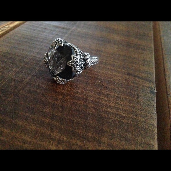Large black gemstone ring - Picture 2 of 3