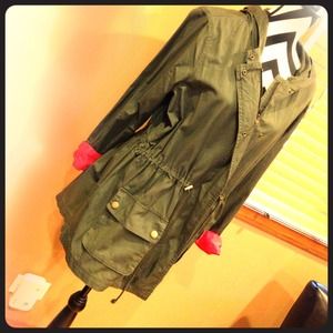 Army green jacket!! Get ready for spring