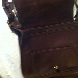 Dark brown coach purse