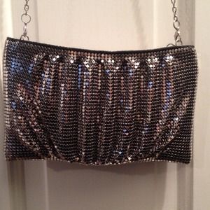 BCBGMAXAZRIA Small Mesh Clutch