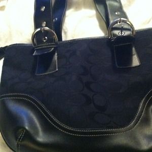 Black coach purse