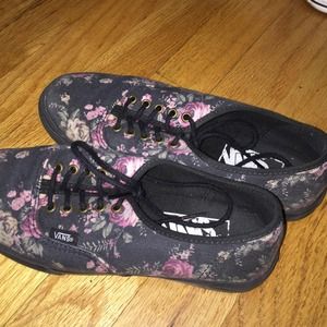 floral vans size 5