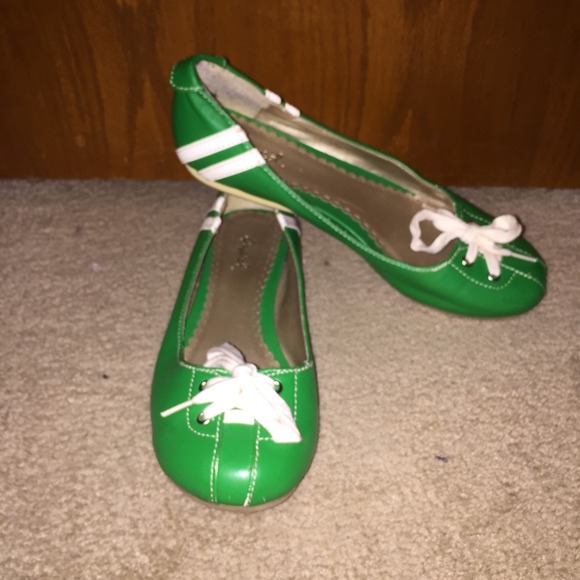 Green Bowling Shoe Flats