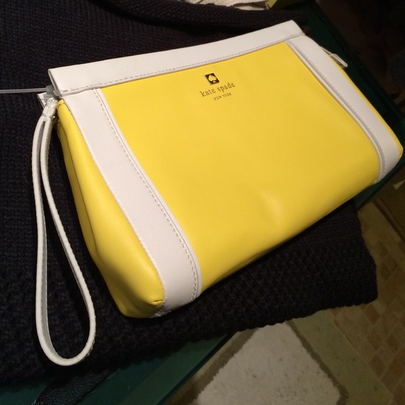Kate Spade Tria Leather Wristlet Clutch