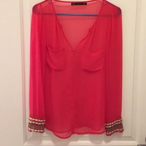 Zara pink blouse