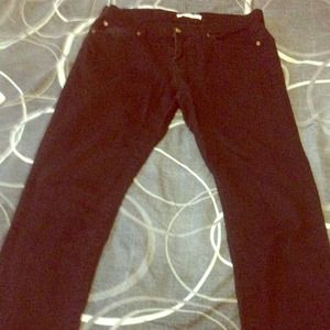 Black F21 skinnies