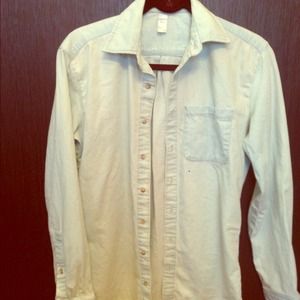 Oversized denim shirt