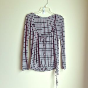 Striped Yoga Top