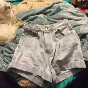 American apparel high waisted shorts!