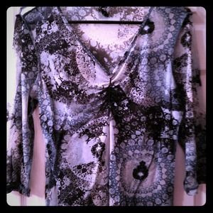 BOHO chic! Beautiful sheer shirt 🌸🪻🌷🌺