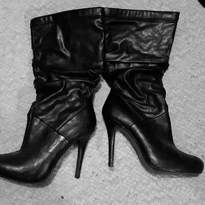 High heeled boots