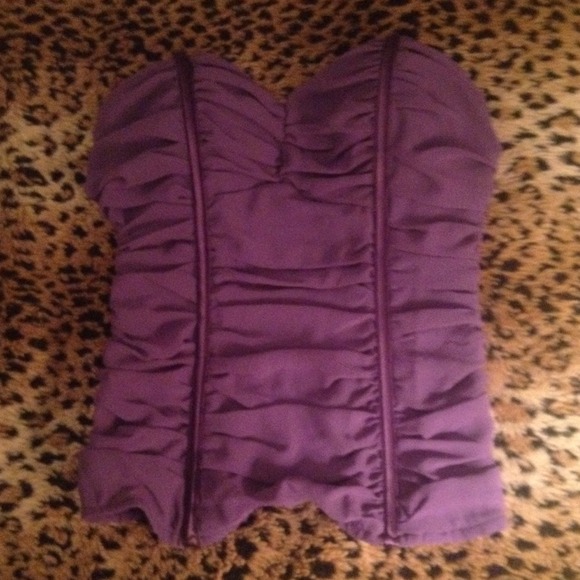 Purple corset top - Picture 2 of 2