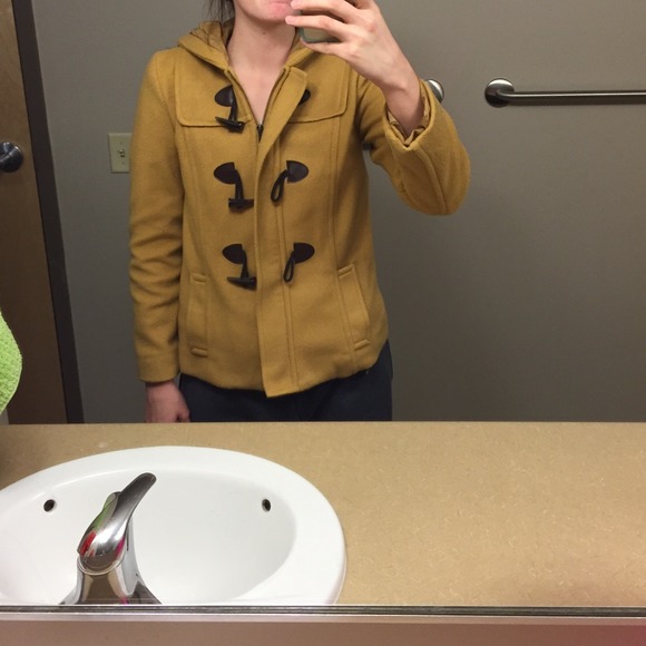 Forever 21 medium mustard dress coat! - Picture 3 of 4
