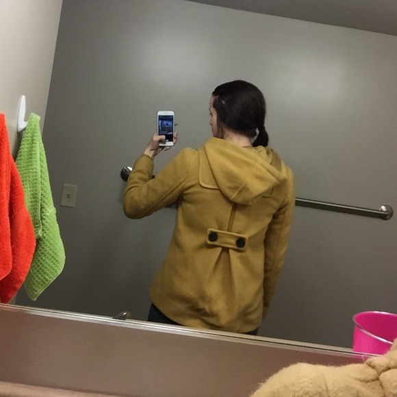 Forever 21 medium mustard dress coat! - Picture 4 of 4
