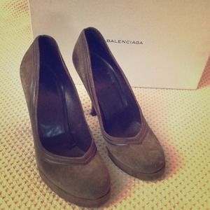 Balenciaga Taupe Heels