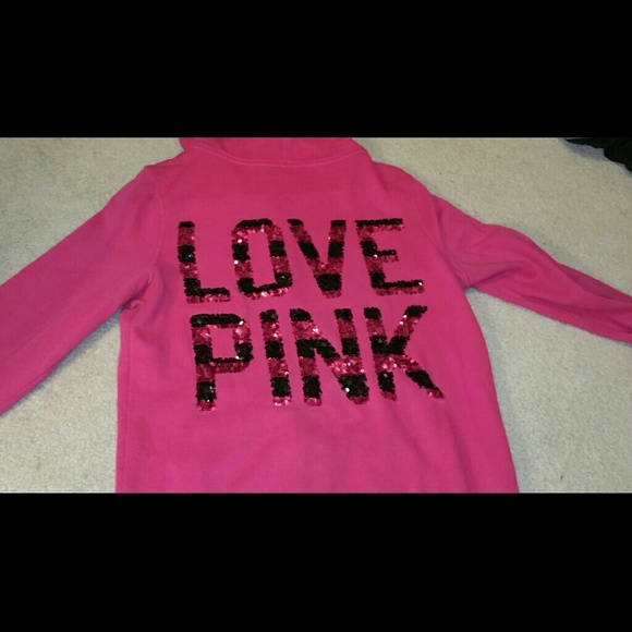 Victorias secret Love Pink sequin hoodie