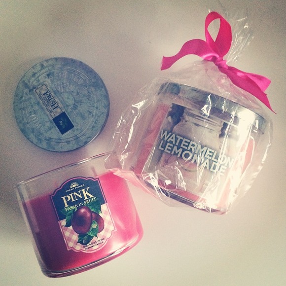 Bath and Body Works candles