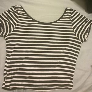 Striped crop top