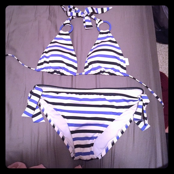 Stripe swimsuit