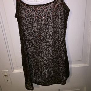 Small Day trip (the buckle) brown sequined Cami!