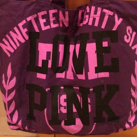 pink by Victoria's Secret purple tote - Picture 2 of 3