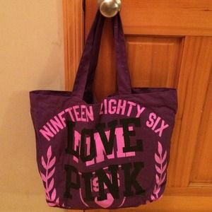 pink by Victoria's Secret purple tote