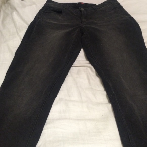 Faded black jeans