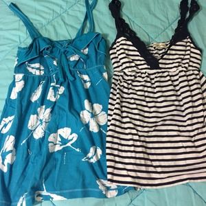 4 medium Camis! Hollister & Abercrombie.