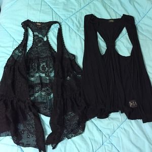 2 black small vanity cover ups!
