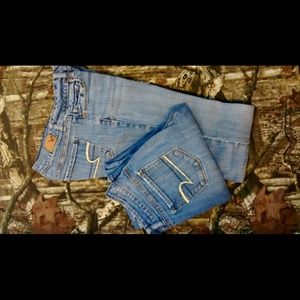2 pair American Eagle jeans