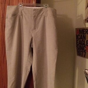 Cream colored capris