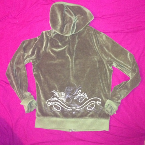 Juicy Couture Jackets & Blazers - Juicy Couture velour track hoodie