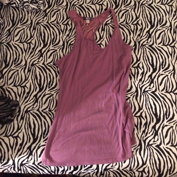 Purple lace shirt