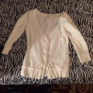 White cardigan
