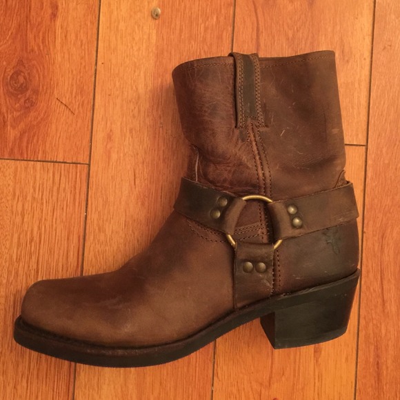 frye harness ankle boots